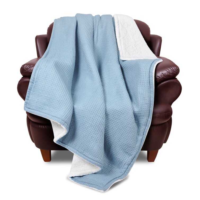 All seasons reversible online plush blanket